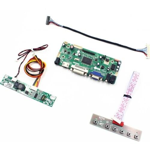 LCD Controller board Kit for 1366X768 M185XTN01.2 VGA+DVI+AUIDO+HDMI-compatible Controller Driver Board by free shipping