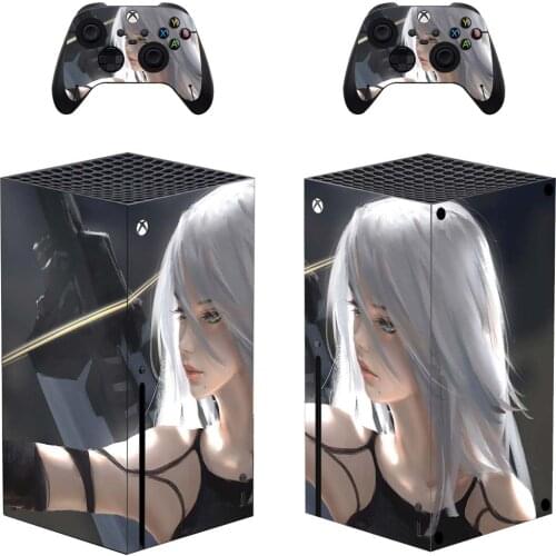 Nier Game Style Xbox Series X Skin Sticker for Console & 2 Controllers Decal Vinyl Protective Skins Style 1