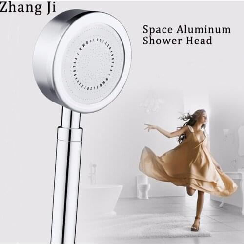 Zhang Ji Top Aluminum Super High Pressure ShowerHead Water Saving Bathroom Technical Thermal Insulation Rainfall Shower Head 6cm