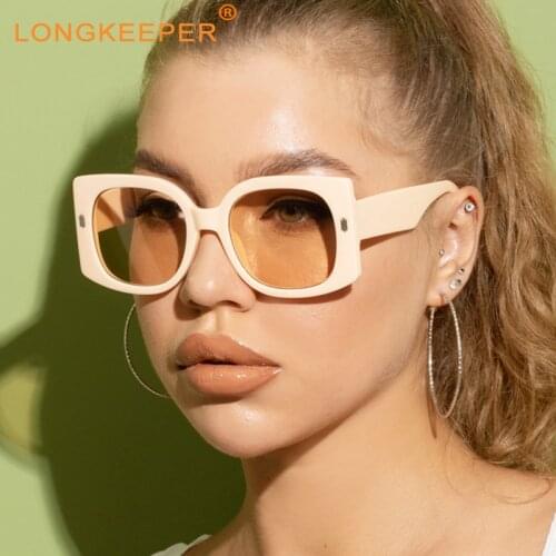 Womens Cat Eye Sunglasses Fashion Vintage Oversize Square Sun Glasses Ladies Brand Designer Luxury Glasses For Famale Oculos