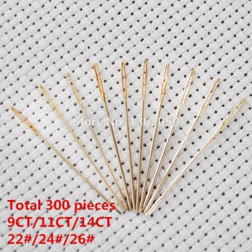 Factory Sale Wholesale Factory Shop 22# 24# 26# Cross Stitch Embroidery Needle----1 Lot = 300 Pieces