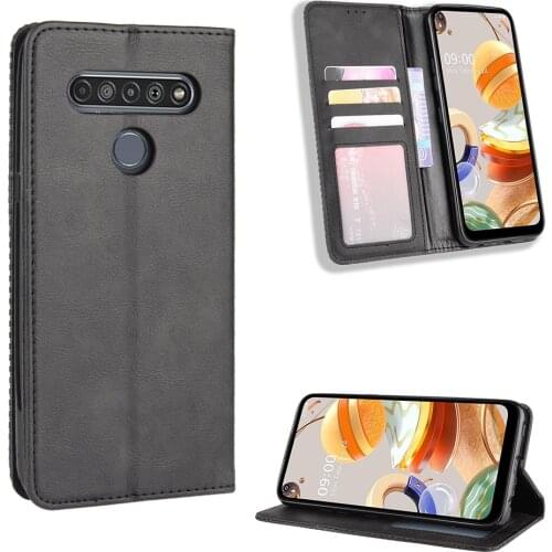 Flip Cover For LG K61 Case 6.5 inch Wallet Card Stand Magnetic Cover For LG K61 K 61 Phone Cases