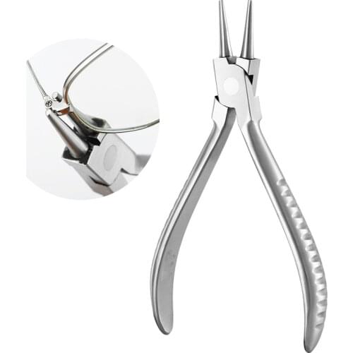 Stainless Steel glasses frame Tighten repair pliers eyeglasses pile head repair tool