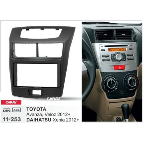 Radio Fascia for TOYOTA Avanza Veloz DAIHATSU Xenia Double Din Radio DVD Stereo CD Panel Dash Mount CARAV 11-253