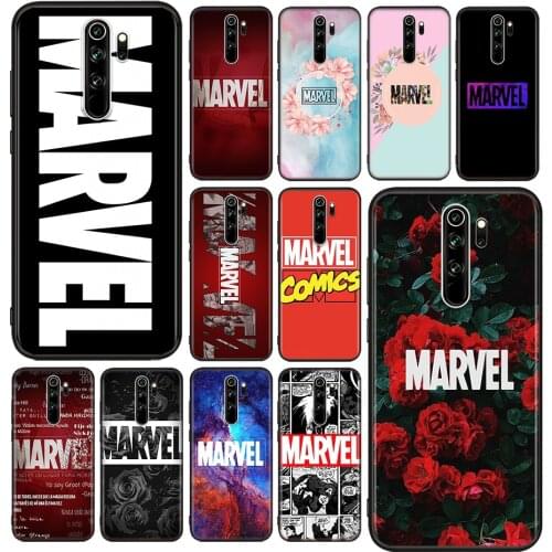 Marvel Logo Art Fashion For Xiaomi Redmi Note 10S 10 9 9S 9T 8T 8 7 6 5 Pro Max 5A 4X 4 5G Soft Silicone Phone Case