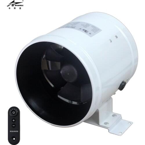 Remote control 6Inch Silent Ventilation Exhaust Fan Air Ventilator Pipe Duct Fan Extractor For Garden Kitchen Toilet