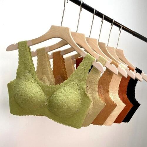 Ice Silk Bra Seamless Vest Bra Mulberry Silk Hollow Womens Soft and Thin Push-up Underwear Underwear Sleep Top Bra Pad Bra