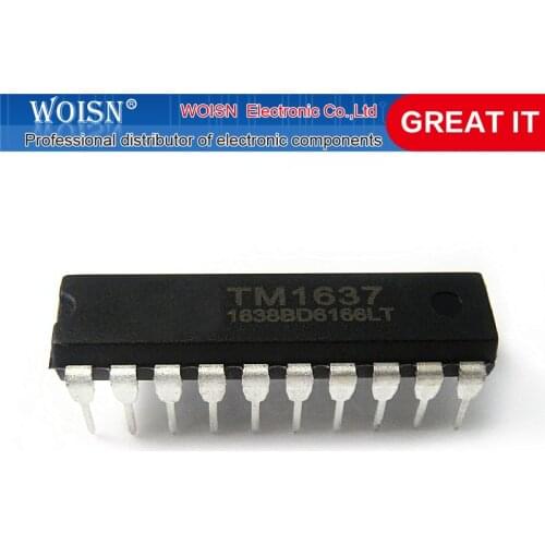 1pcs/lot TM1637 DIP-20 1637 DIP DIP20 In Stock