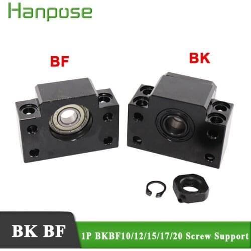 1PCS SFU1204 support unit Sets BK10 BF10 BK12 BF12 BK15 BF15 BK17 BF17 BK20 BF20 for Ball screw guide rail accessories