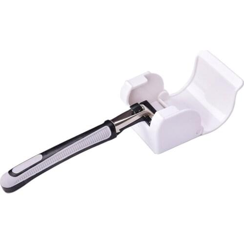 1 PCS razor storage new razor frame with suction cup storage rack bathroom accessories practical transparent blue plastic