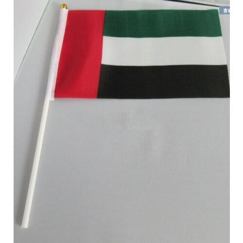14 * 21 cm The United Arab Emirates hand signal waving flag small banner flags
