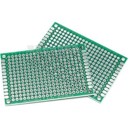 20PCS PCB Board 4*6CM 1.6MM Thickness Both Sides Tin spraying Glass fiber Development Bread Board