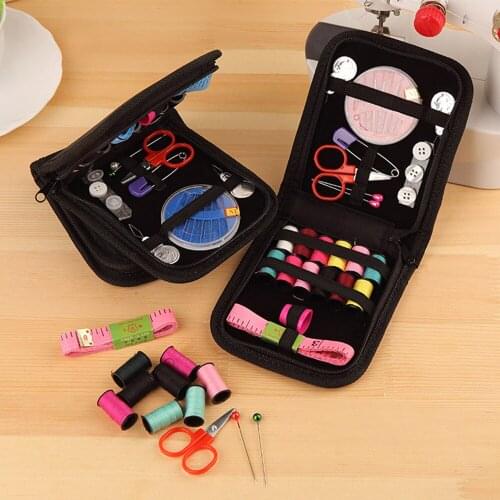 30Pcs/Set Portable Travel Sewing Box Kitting Needles Tools Quilting Thread Stitching Embroidery Craft Sewing Kits Home Organizer