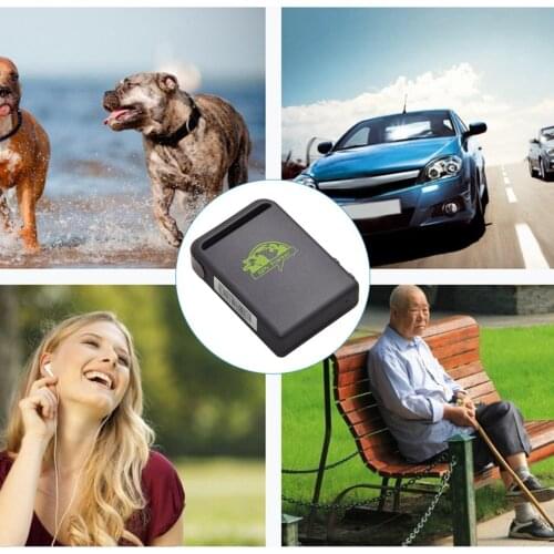 TK102B Mini GPS Vehicles Cars Tracker Device GPS SMS GPRS SOS For IOS App W/ Remote Control Built-In Shock Sensor