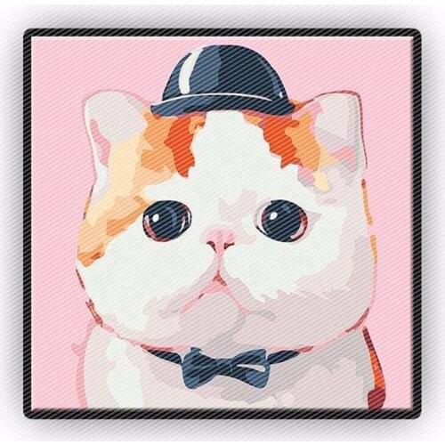 DIY 5D Mosaic Cute Cartoon Cat Handmade Painting Cross Stitch Kits Diamond Embroidery Square/round Rhinestones Arts