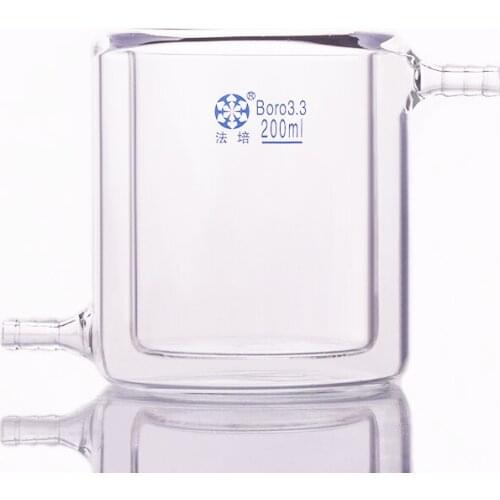 Double-deck beaker,Capacity 200ml,Double-layer cold trap,Photocatalytic reaction bottle