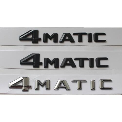 " 4MATIC " Car Trunk Rear Letters Word Badge Emblem Letter Badges Emblems for Mercedes Benz Mercedes Benz