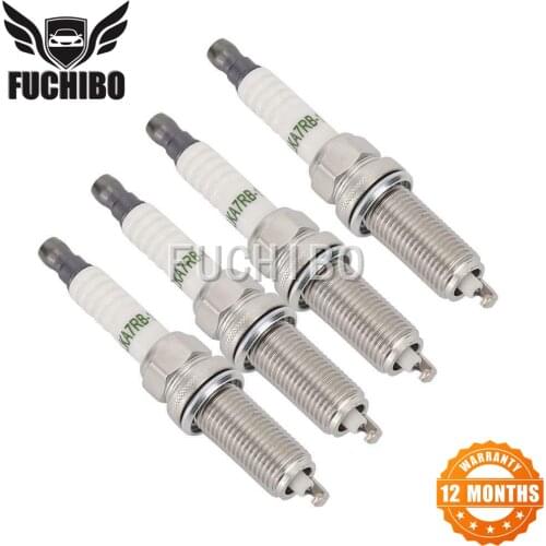FUCHIBO 4PCS Spark Plug For 2010-2015 BENZ SLK55 AMG,C300,E400 E550 GL450 GL63 AMG,GLK350,ML350,S550/JAGUAR XF,XFR,XJ,XK,XKR