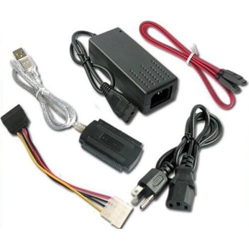 USB 2.0 to IDE SATA S-ATA 2.5 3.5 HD HDD Hard Drive Adapter Converter Cable