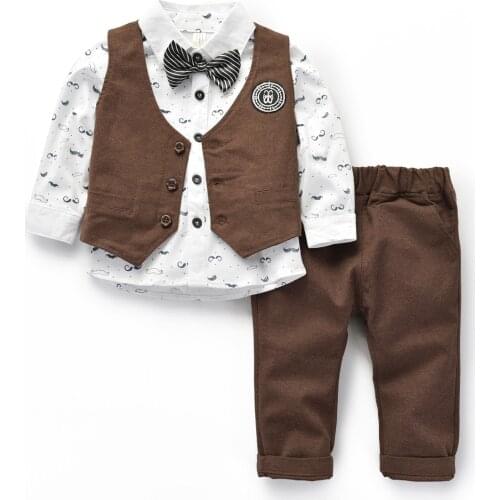 12 month newborn baby boys clothes boy suit gentleman set for baby children formal kids christening suits for boys