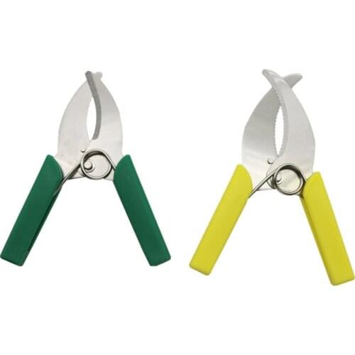 Girdling Flat Blade Serrated Ring Cutting Scissors Garden Plants Branches Grafting Shrub Pruning Cutting Orchard Bark Tool 1 Pcs