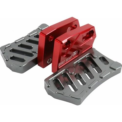 Motorcycle Rear Footrest Pedal One Pair Hollow-carved Non-slip Design Fit For Niu Electric Bike Scooter Ebike U+ U1 Or More