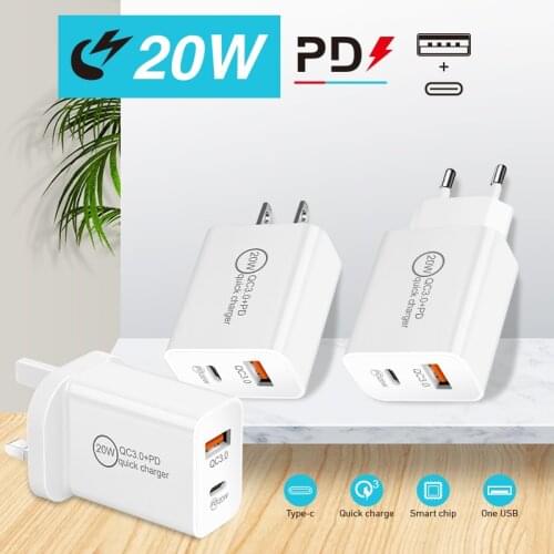 PD20W charger 5 V 4.1A Europe and the United States the gauge Type - C QC3.0 double presented her head of batteries