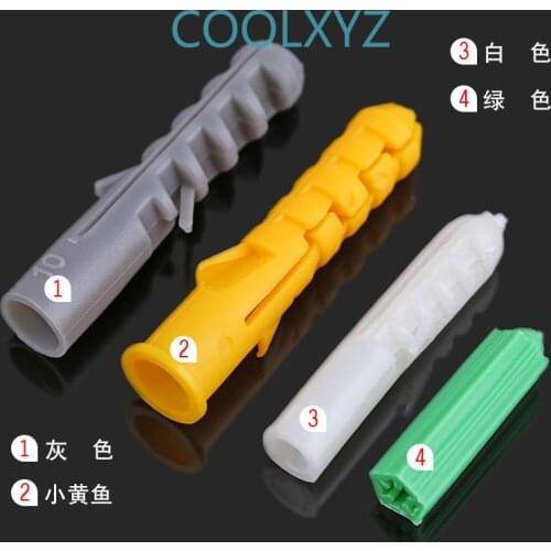 Plastic expansion pipe / expansion pipe / rubber plug / plastic pipe / nylon plunger / anchor plug M6-M14 50PCS