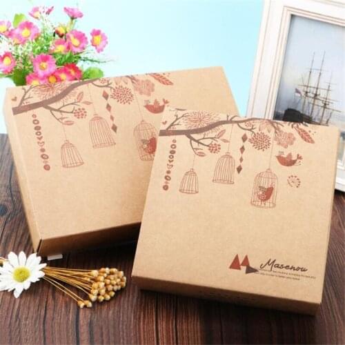 10Pcs/Lot Gift Boxes Handmade Soap Packing Box Jewelry/Cake/Handicraft/Candy Storage Paper Boxes Kraft Paper Food New