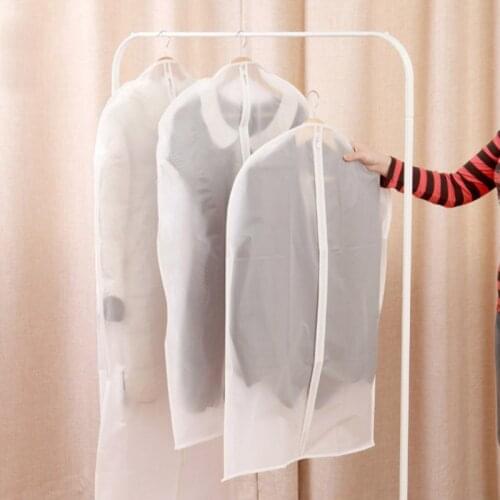 Dustproof Cloth Cover Bags Clothes Hanging Garment Dress Suit Coat Dust Cover Storage Bag Wardrobe Hanging Clothing Protector