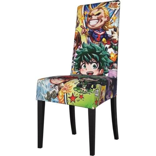 My Hero Academy Cosplay stretch chair slipcover for dining room elastic material chair cover for office chair banquet chair