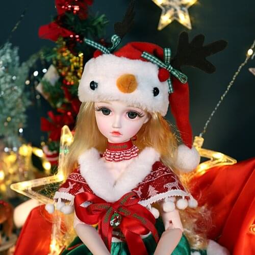 Dream Fairy 1/3 BJD Customized 60cm Ball Jointed Dolls Christmas Costume BJD Doll Merry Christmas Gift DIY Dolls for Girls