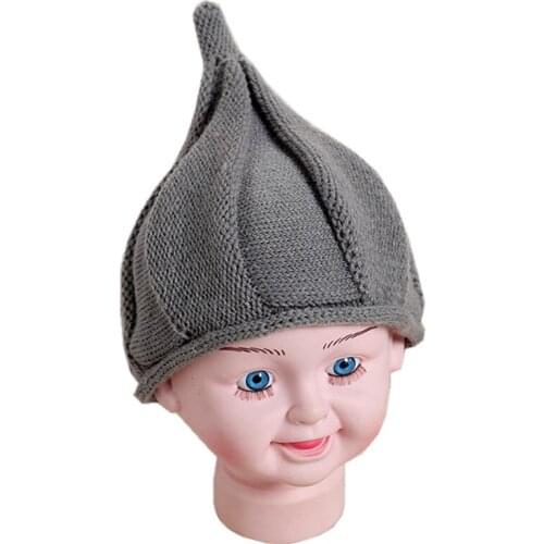 Solid Color Baby Beanie Autumn Winter Soft Warm Knitted Cap Boy Girl Head Cap Child Hats
