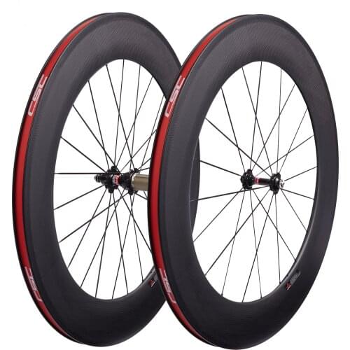 Carbon Wheels 700C 88mm Deepth 23/25mm Rim Brake Wheel Novatec A271SB F372SB Ultralight Full Carbon Fiber Front Wheel Rear Wheel