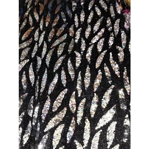 YG-862 High Quality Nigeria Glitter Sequence Lace Fabric Sequin French Net lace Material For African Women Dress Lace