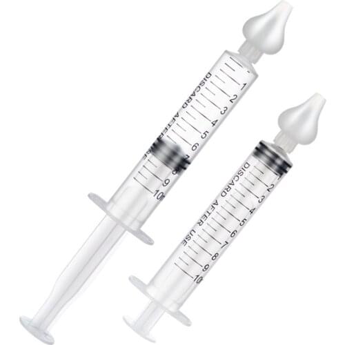 1Pcs 10ML Baby Needle Nasal Suction Aspirato Tube Baby Care Nose Cleaner Baby Rhinitis Nasal Washer