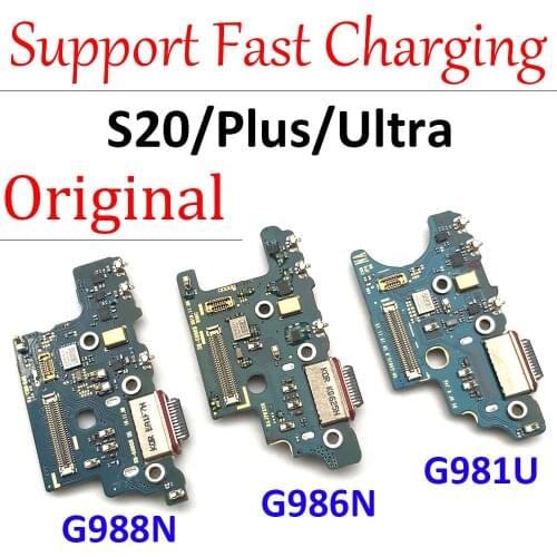 10PCS USB Charger Charging Dock Port Connector Flex Cable Repair Parts For Samsung Galaxy s20 / S20 Plus /S20 Ultra / A20 A205U