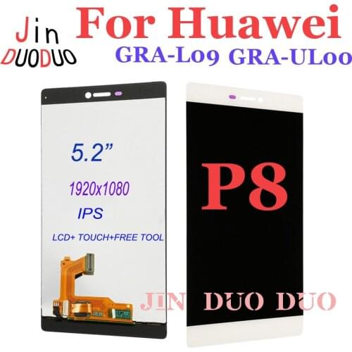 For Huawei P8 LCD Display Touch Screen Digitizer Assembly Replacement For HUAWEI P8 GRA L09 GRA-UL00