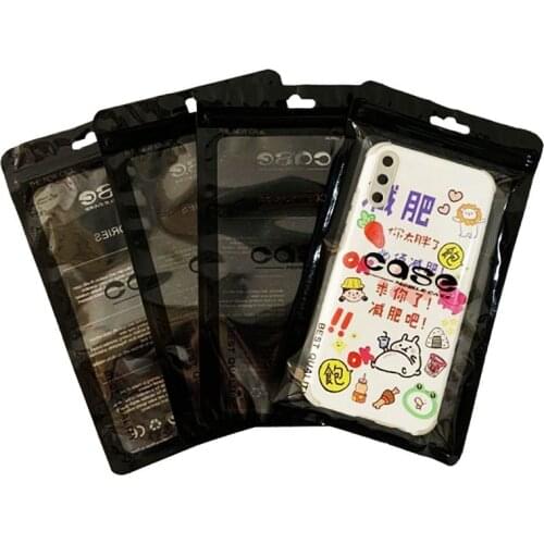 3000Pcs 10X18cm Mobile Phone Case Plastic Package zipper Bag for Cell Phone Accessories Packaging for Mobile Phone free shipping