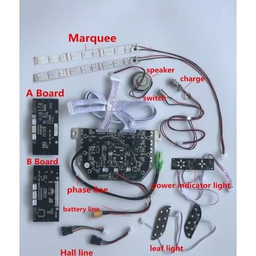 Cheap price 6.5/8/10 inch scooter control unit motherboard hoverboard a set mainboard for 2 wheel balance scooter motherboard