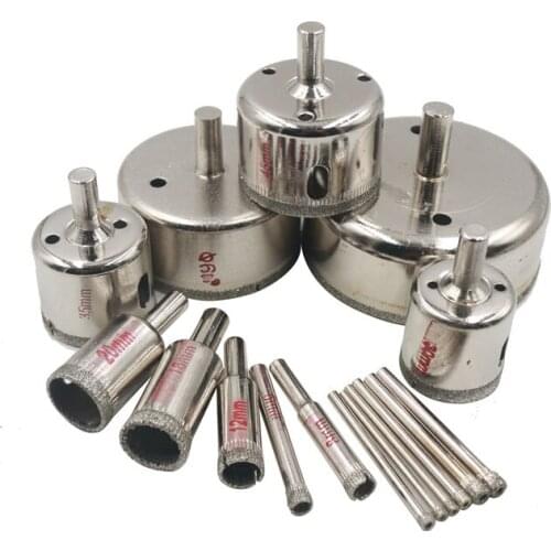 URANN 1pcs 100-200mm Large Diamond Glass Hole Opener Ceramic Tile Ceramic Stone Marble Drilling Bit for Power Tool