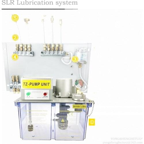 CE Electric Lubrication Oil Pump Single Line Resistance 4L 220V SLR PLC Control TZ2202-400T PSS-3 For CNC Machine Lubricating