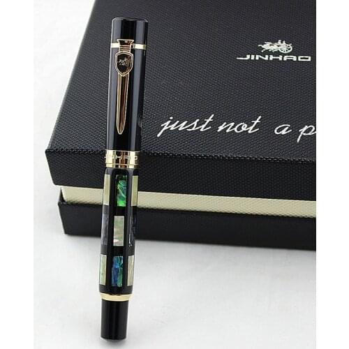JINHAO 650 High Quality Fountain Pen Luxury shell Calligraphy Ink Pen 0.5MM or 1.0MM Nib select Gift caneta tinteiro
