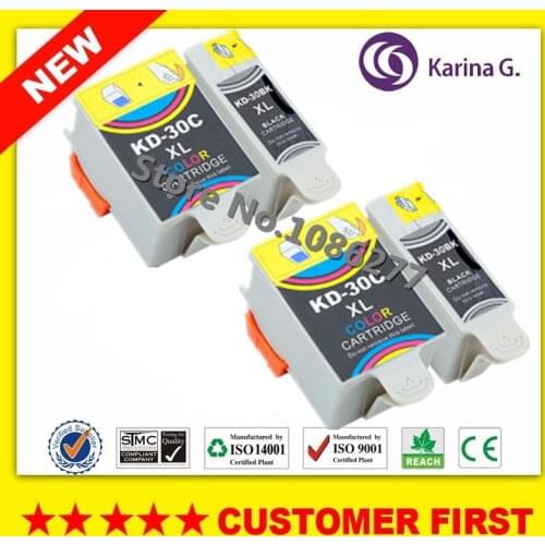 2sets Compatible Ink Cartridge For Kodak 30 KD-30 For ESP C110/310/315 Office 2150/2170 HERO 3.1/5.1 printer
