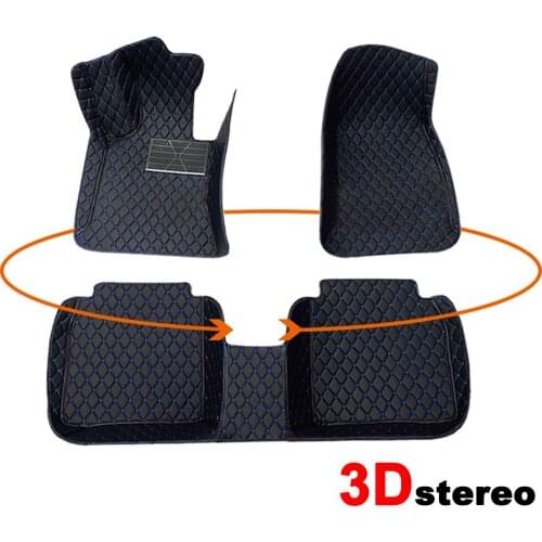 Custom Leather Car Floor Mats For 98% Car Models 4/5-Seats Non-Slip Foot Pads LHD Or RHD Four Season Auto Carpet Accessories