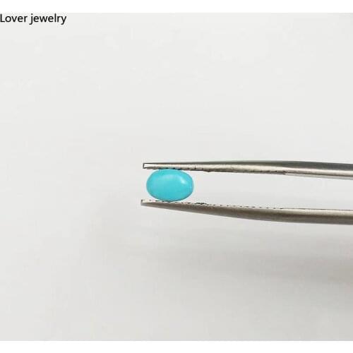 Natural Blue Turquoise Loose Gemstone Flatback Cabochon American Sleeping Beauty Turquoise Stone Price