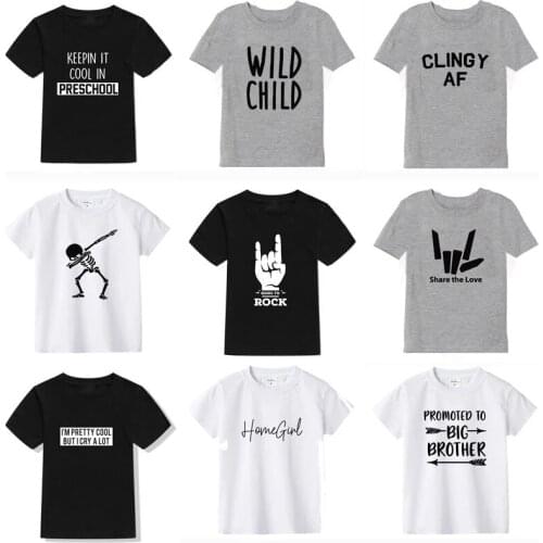 2021 New Summer Boys T Shirt Fashion Print Kids T Shirt For Boy Cotton Short Sleeve Baby Girls T Shirt Childrens Clothes Brand
