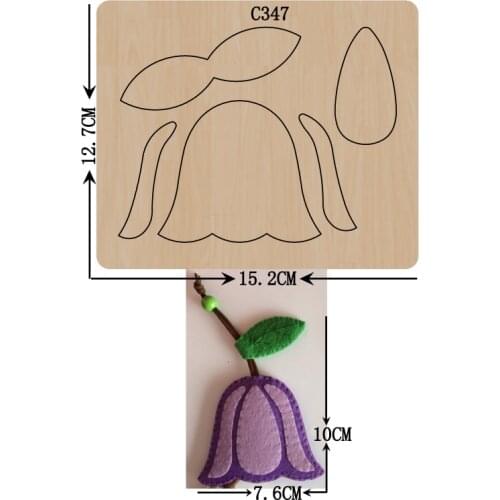 New Flower Wooden die Scrapbooking C-347 Cutting Dies