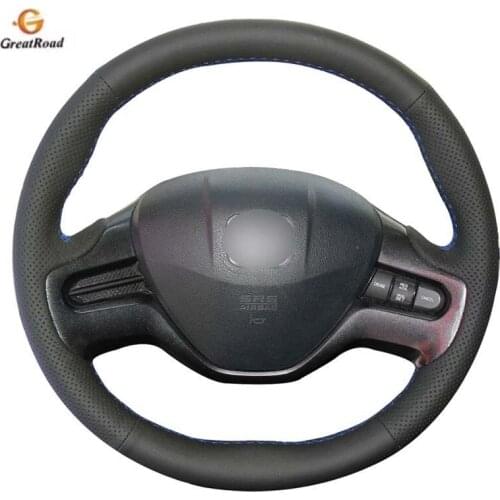 Genuine Leather car steering wheel Cover for Honda Civic Civic 8 2006-2011 (2-Spoke)/dedicated Steering-Wheel Handlebar Braid