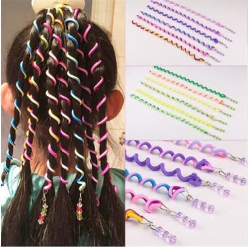 1Pc Random Color Rainbow Color Headband Cute Girls Hair Band Crystal Long Elastic Hair Bands Headwear Hair Accessories